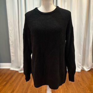 Old Navy Black Tunic length Sweater women’s size small EUC